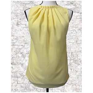 ELEGANT PLAIN STAND COLLAR TOP SLEEVELESS BLOUSES